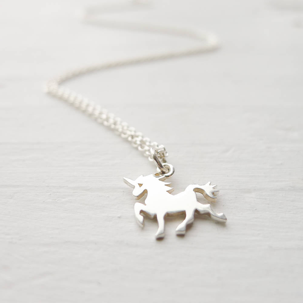 Unicorn Necklace Sterling Silver