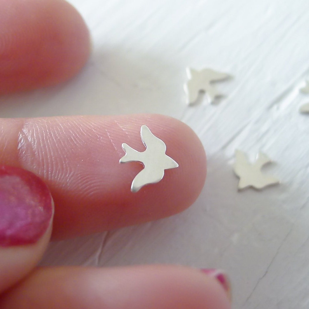 Silver Bird Sterling Sparrow Component Solder Accents Soldering Really Small Rivet Locket Charms