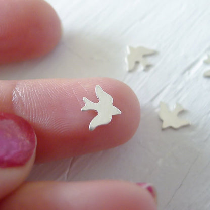 Silver Bird Sterling Sparrow Component Solder Accents Soldering Really Small Rivet Locket Charms