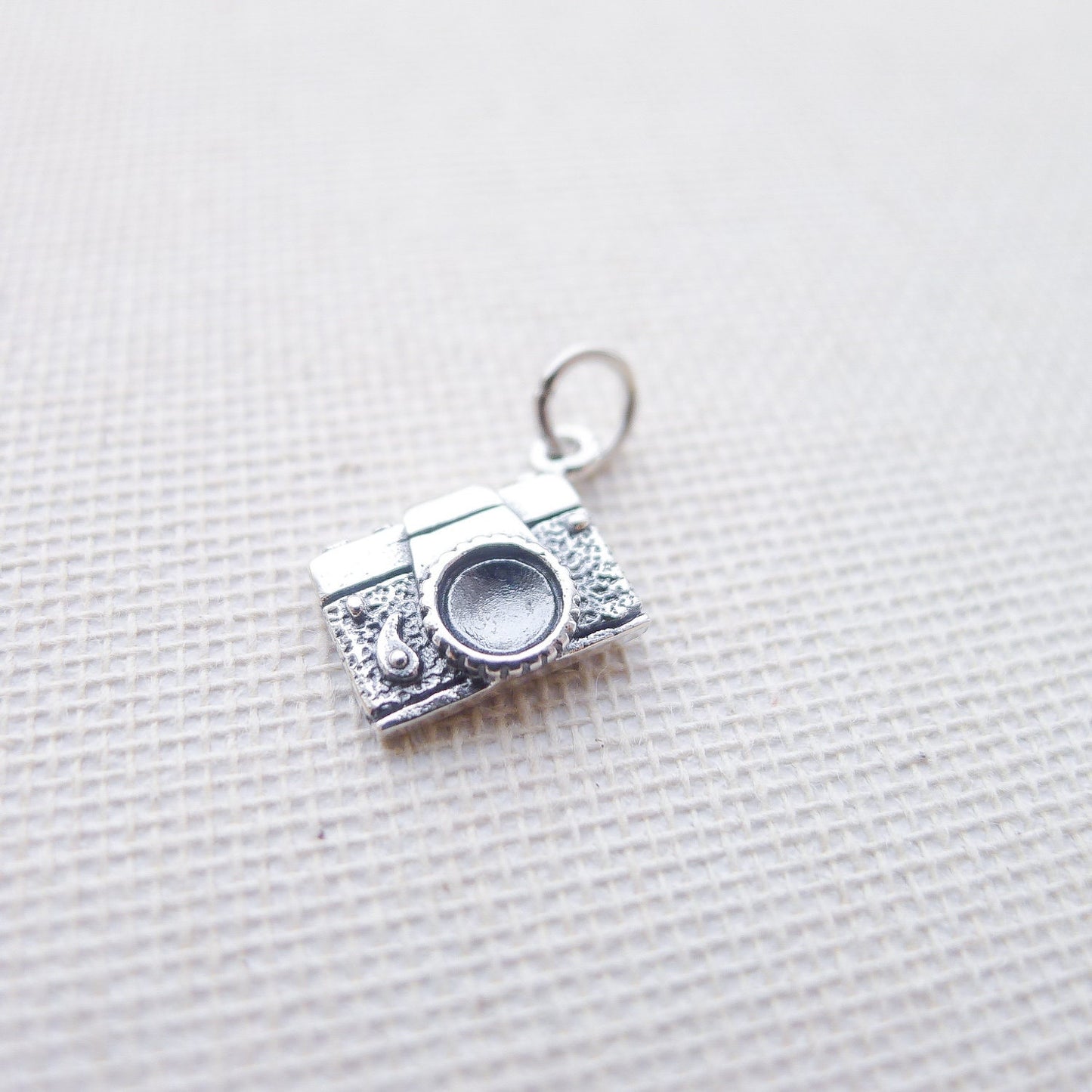 Camera Charm Sterling Silver