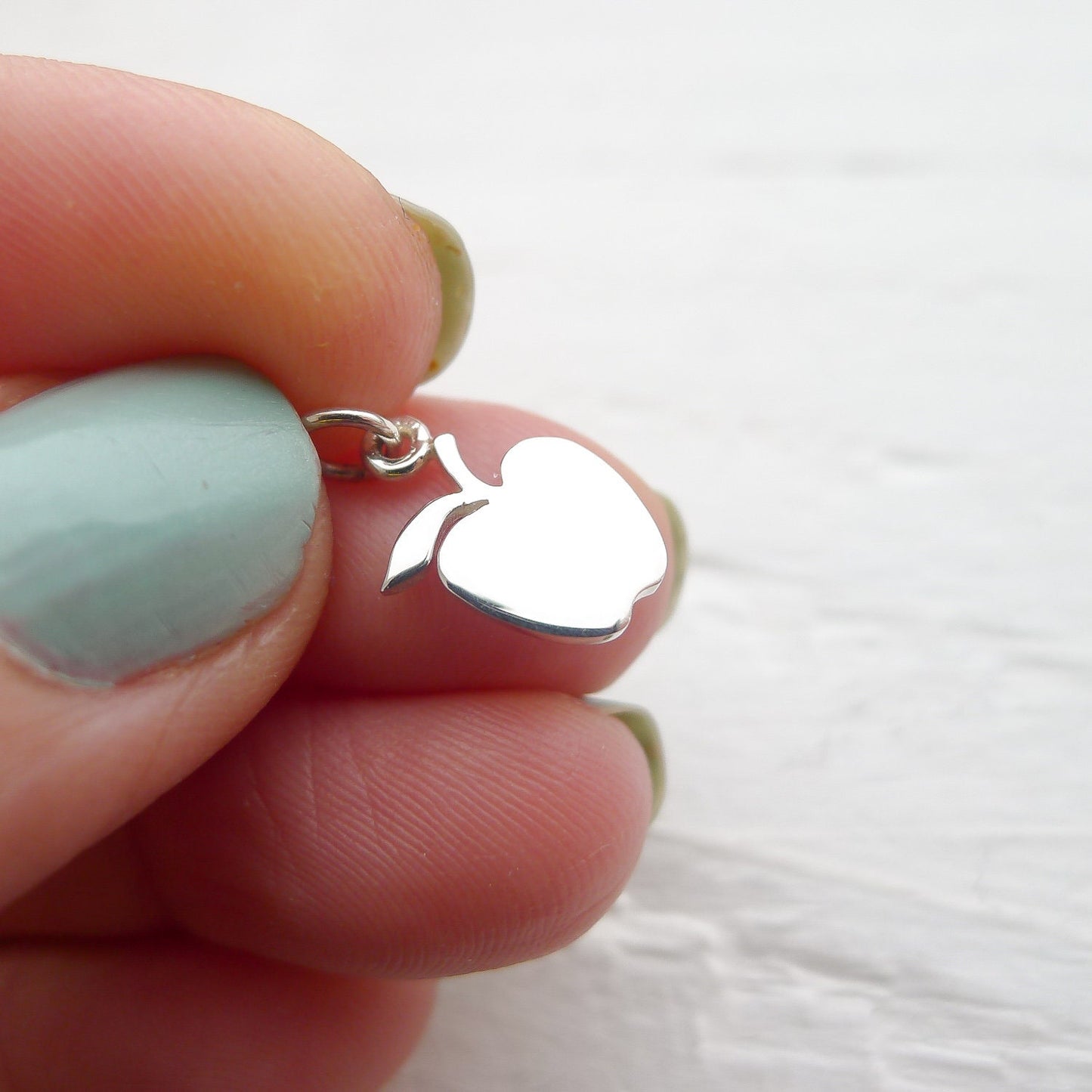 Apple Charm Sterling Silver