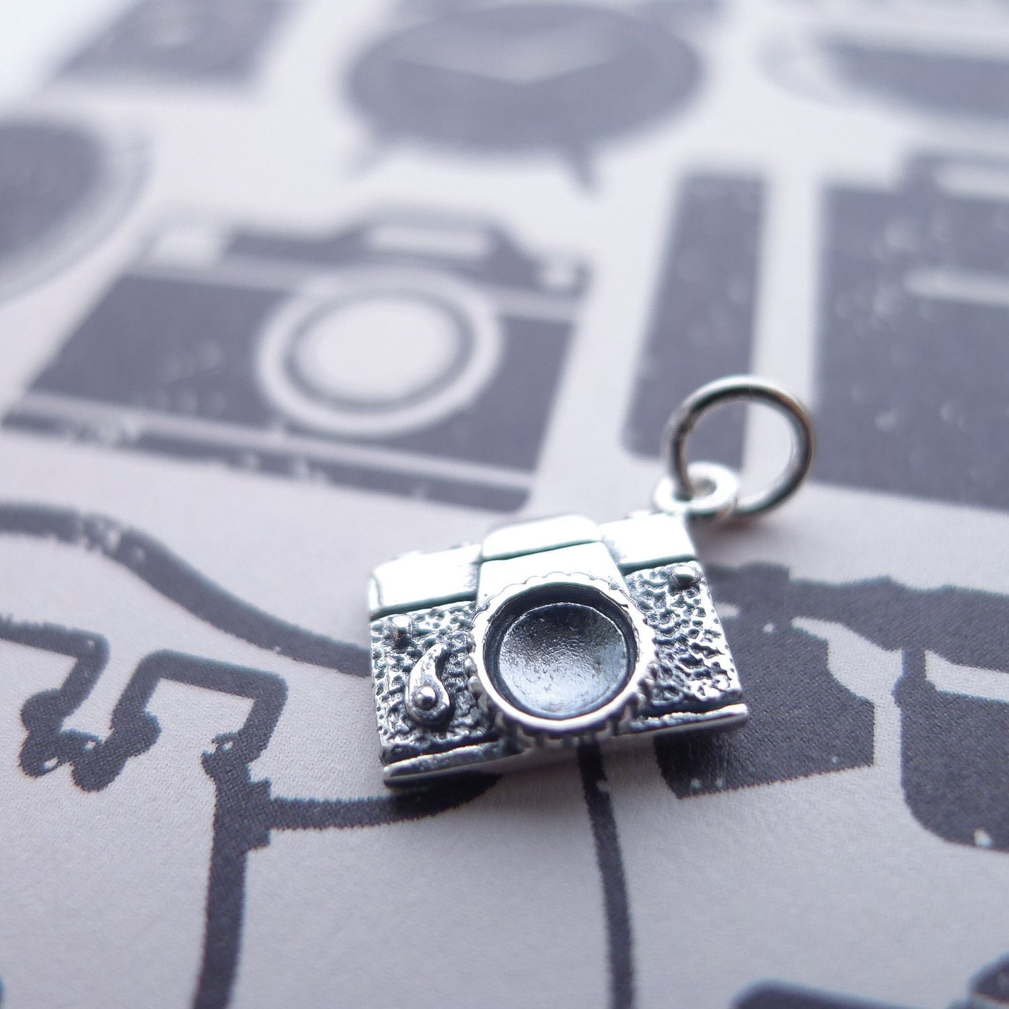 Camera Charm Sterling Silver