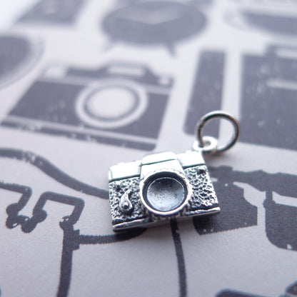 Camera Charm Sterling Silver