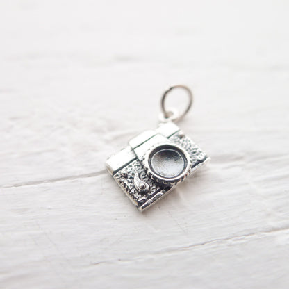 Camera Charm Sterling Silver