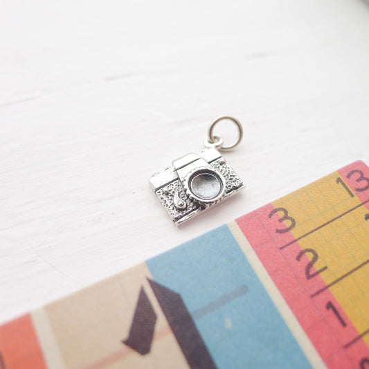 Camera Charm Sterling Silver Photography Pendant