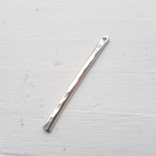 Hammered Sticks in Sterling Silver Handmade Jewelry Component For Earrings or  Necklaces