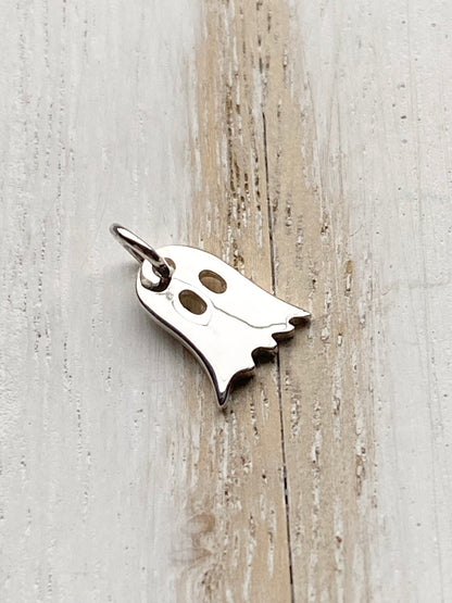 Ghost Charm Sterling Silver