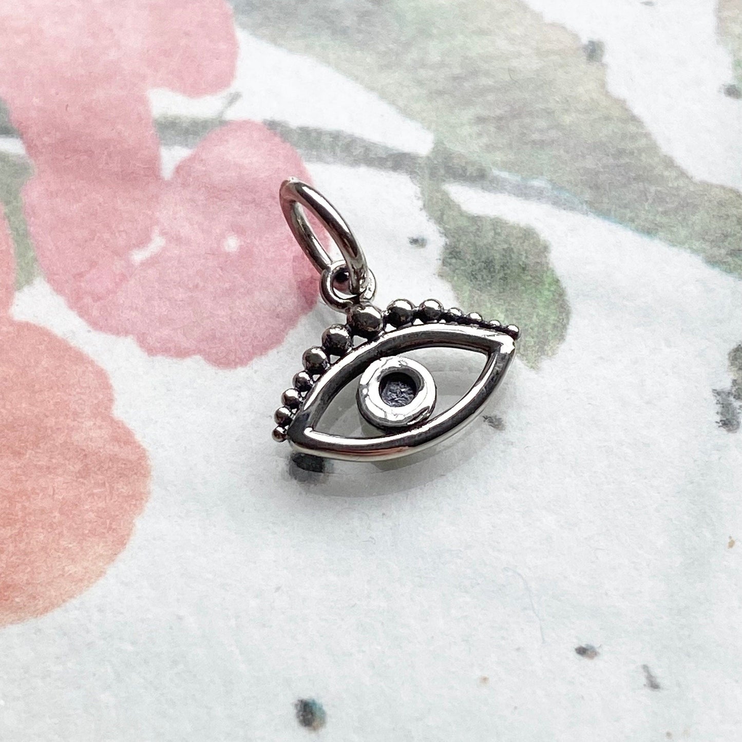 Evil Eye Charm Litte Sterling Silver
