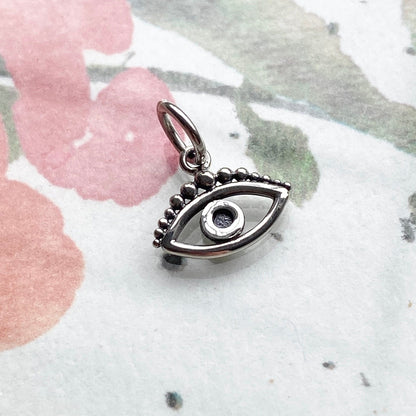 Evil Eye Charm Litte Sterling Silver
