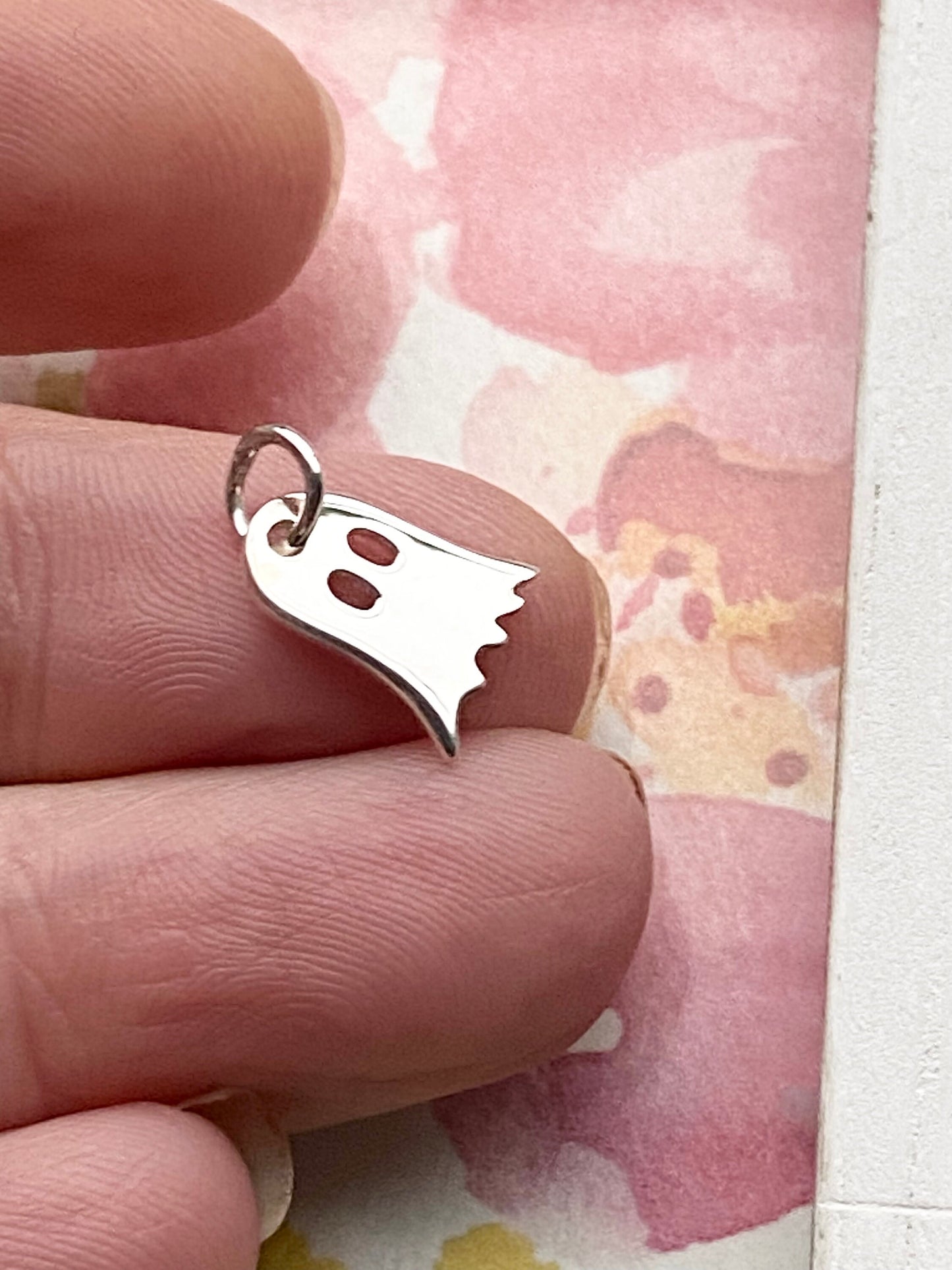 Ghost Charm Sterling Silver