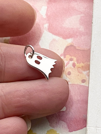Ghost Charm Sterling Silver