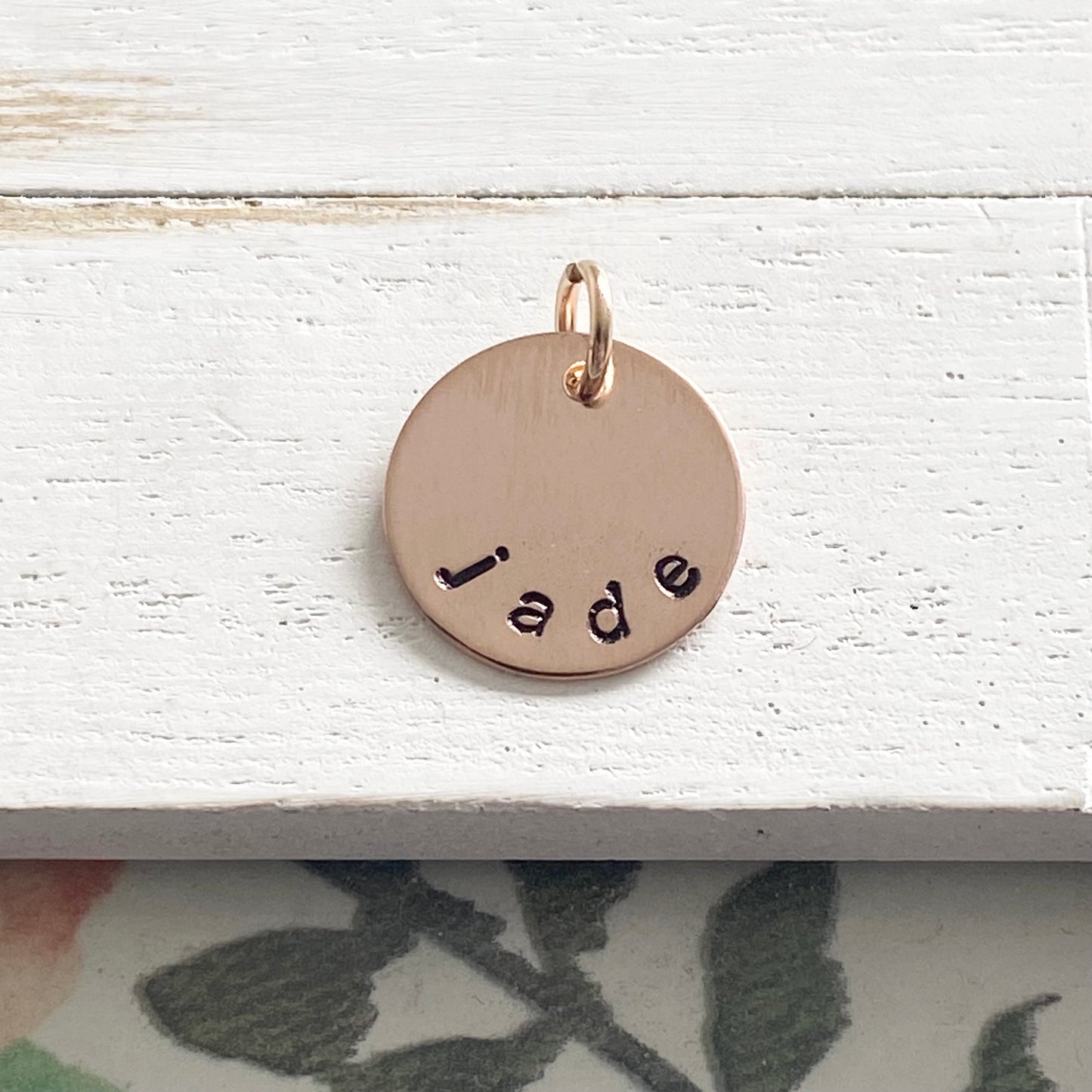 Name Charms Sterling Silver Gold and Rose Gold