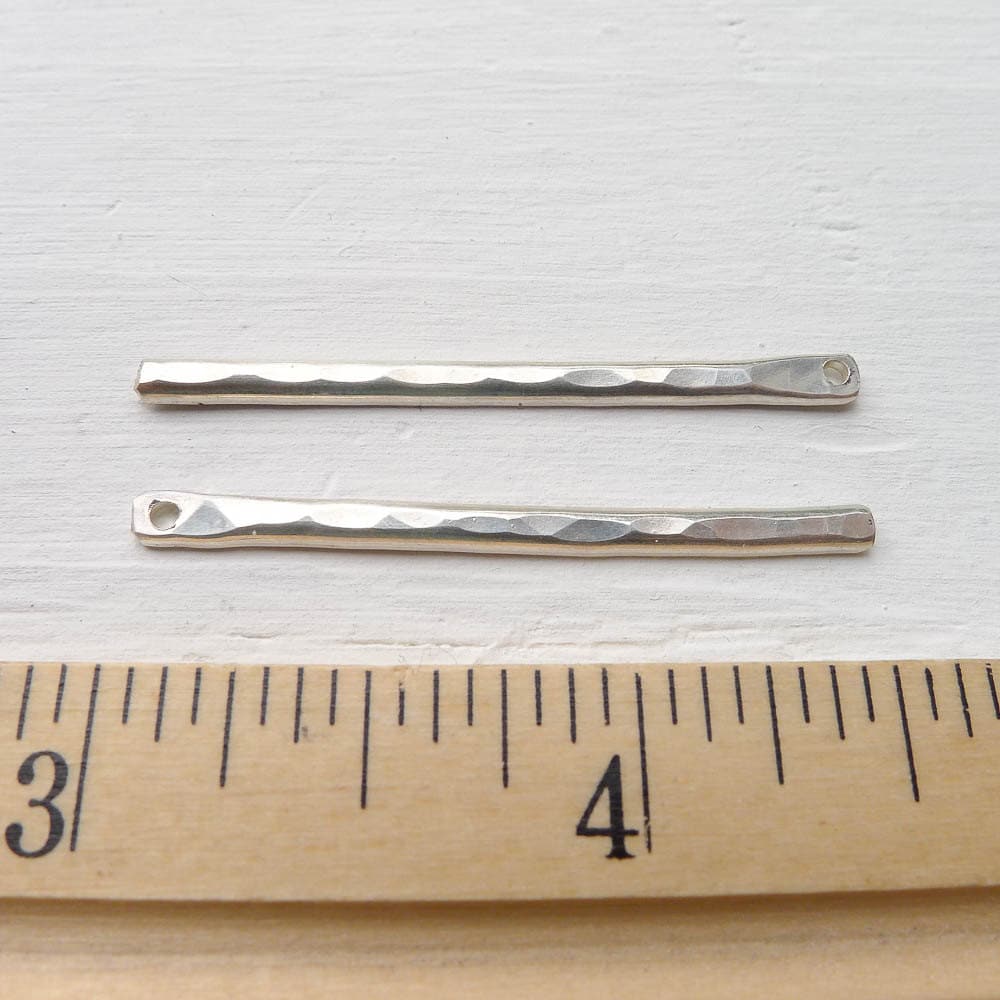 Hammered Sticks in Sterling Silver