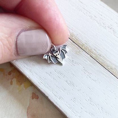 Bat Charm Sterling Silver