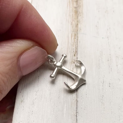 Anchor Pendant Sterling Silver Large