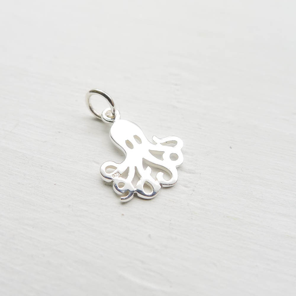 Octopus Charm Sterling Silver