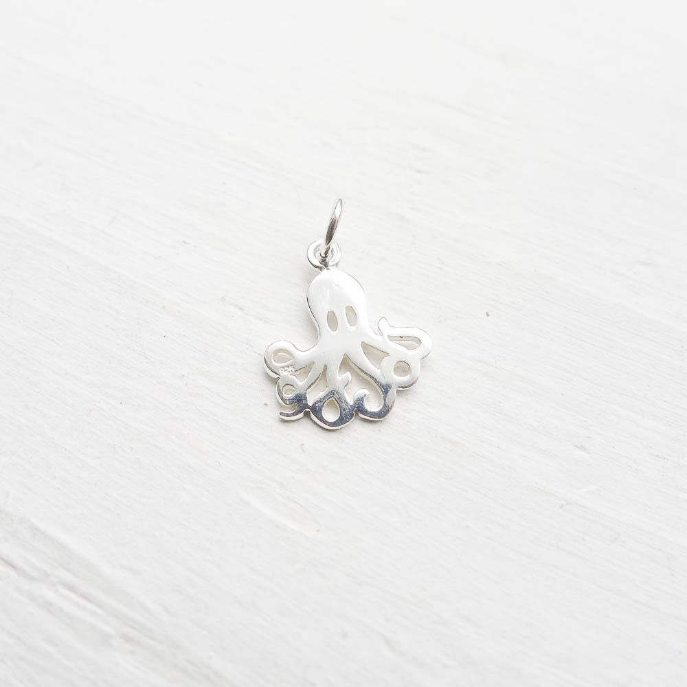 Octopus Charm Sterling Silver