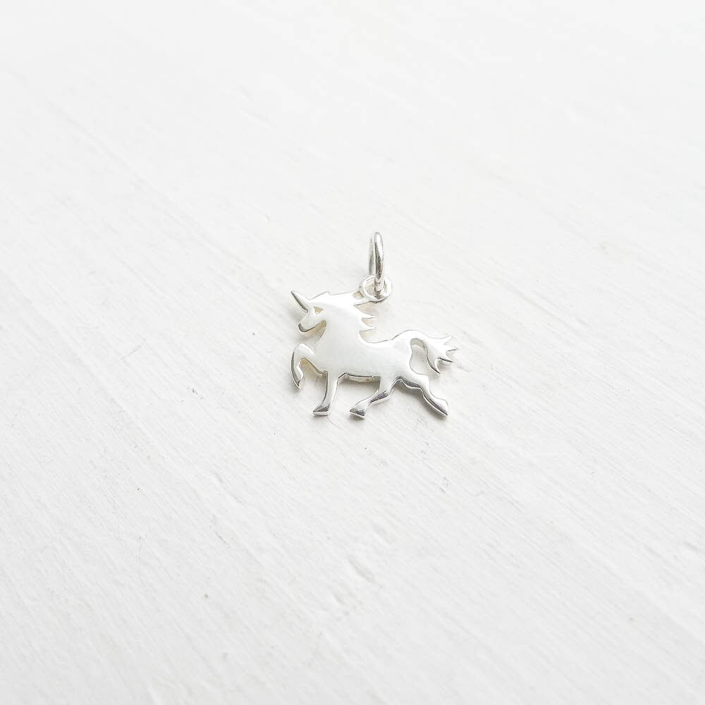 Unicorn Charm or Pendant for Sterling Silver Jewelry Making
