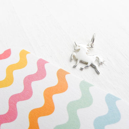 Unicorn Charm Sterling Silver