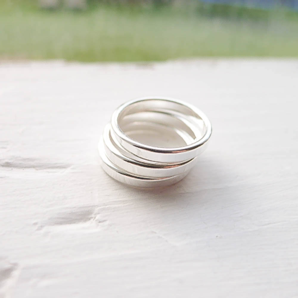 Sterling Silver 3mm Blank Stamping Rings
