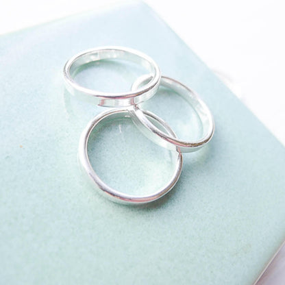 Sterling Silver 3mm Blank Stamping Rings
