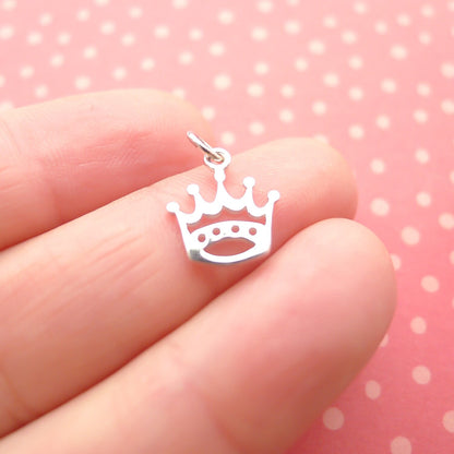 Crown Charm Sterling Silver