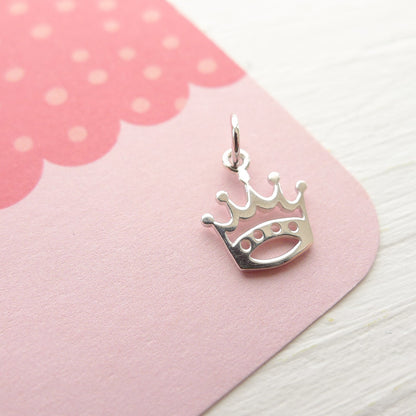 Crown Charm Sterling Silver