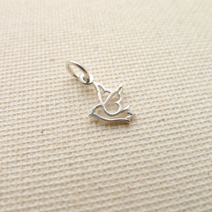 Dove Charm Sterling Silver
