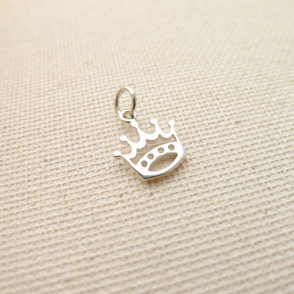Crown Charm Sterling Silver