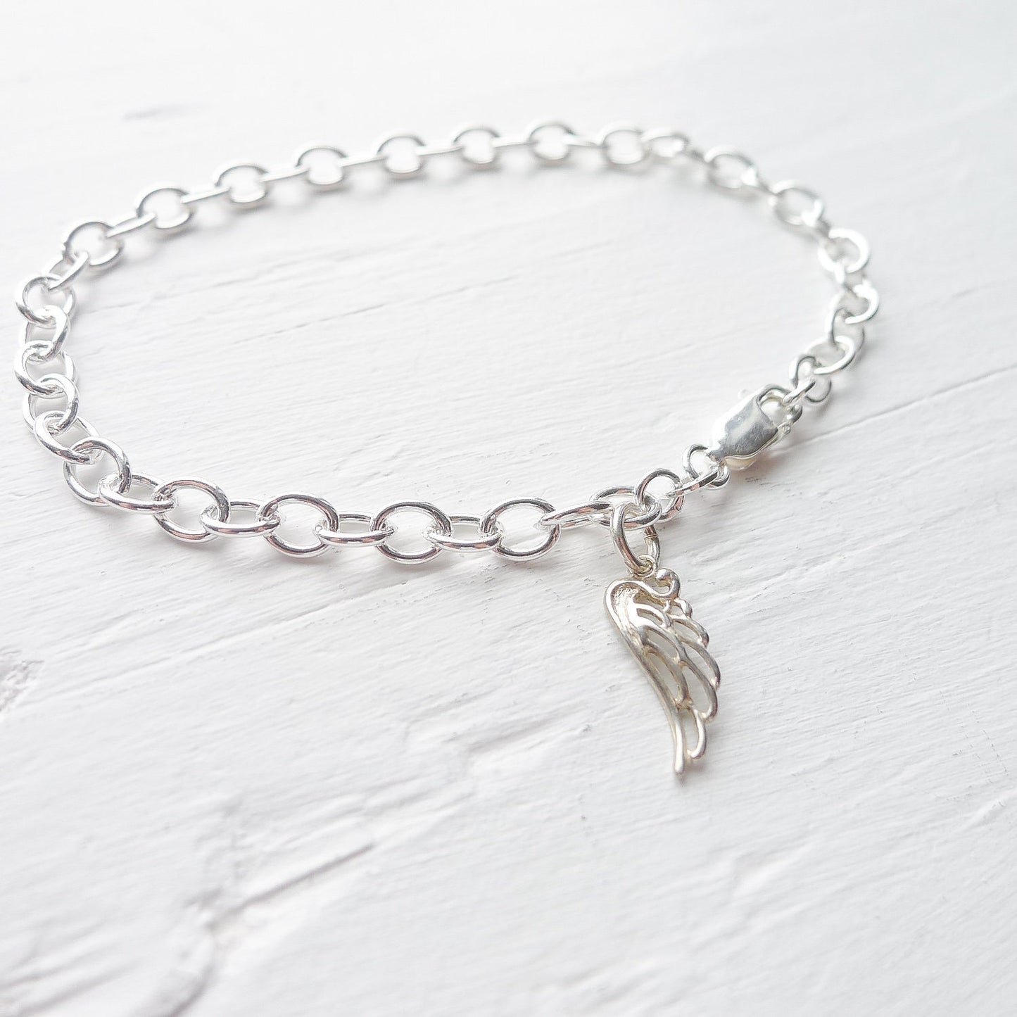 Charm Bracelet Chain Sterling Silver