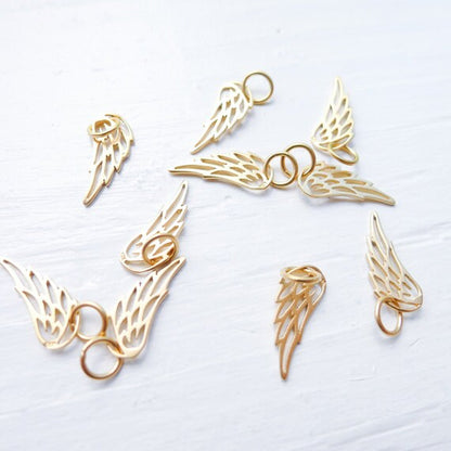 Gold Wing Charm Vermeil Pendant