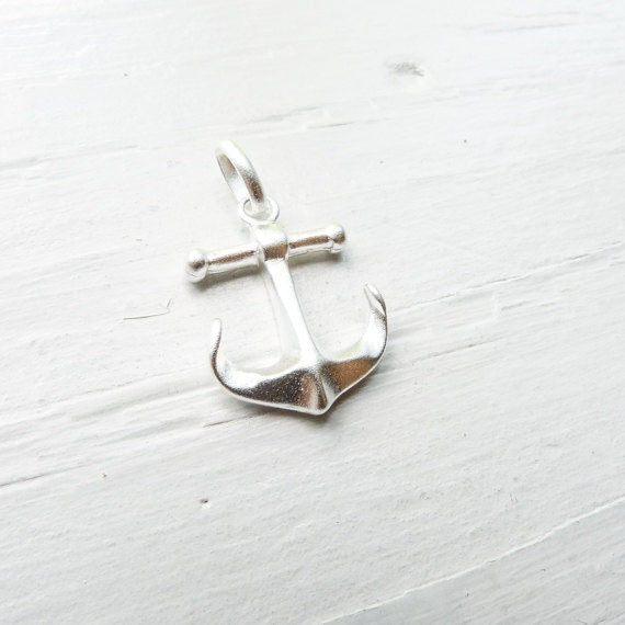Anchor Pendant Sterling Silver Large