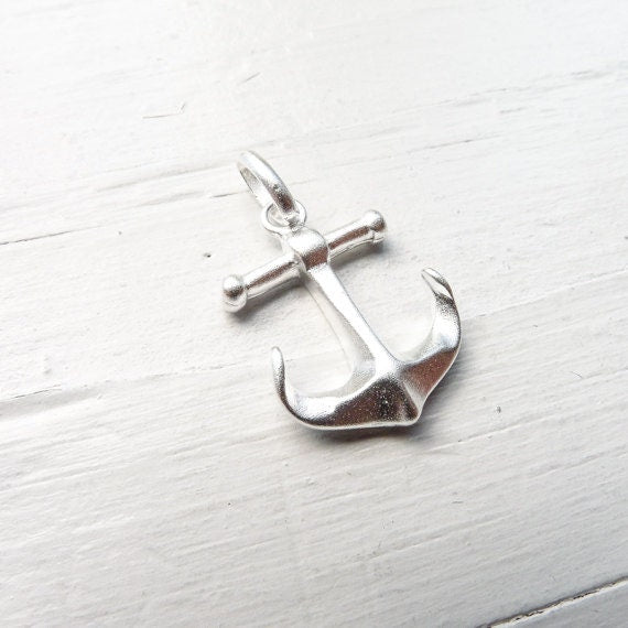 Anchor Pendant Sterling Silver Large