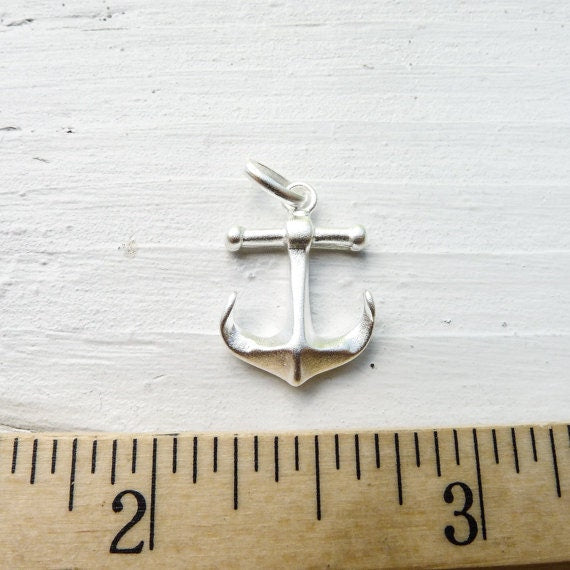Anchor Pendant Sterling Silver Large
