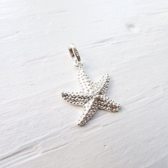 Sterling Silver Star Fish Pendant Starfish Charm