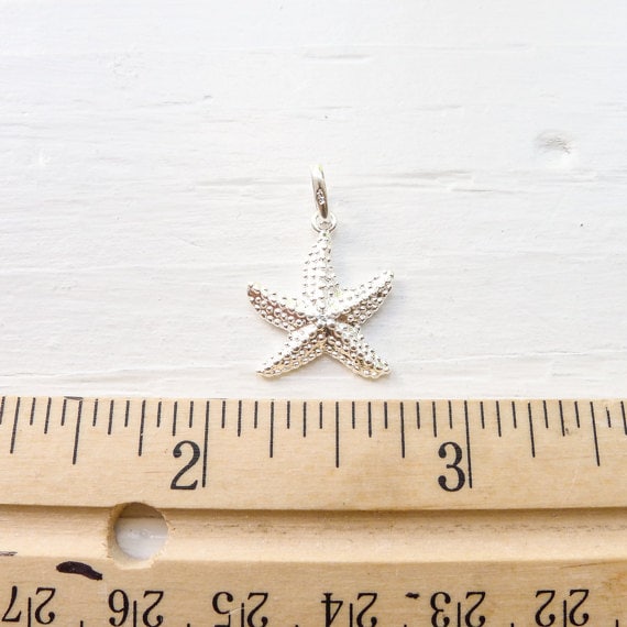 Sterling Silver Star Fish Pendant Starfish Charm