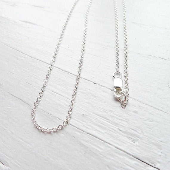 Sterling Silver Tiny Cable Chain Chains Finished 18 inches