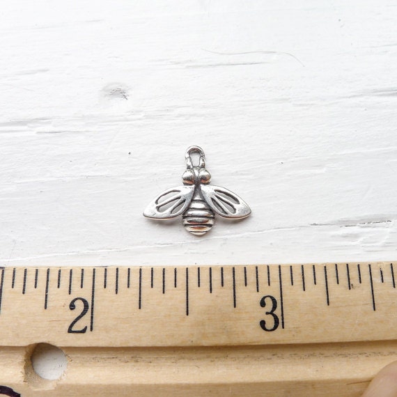 Bumble Bee Charm Sterling Silver