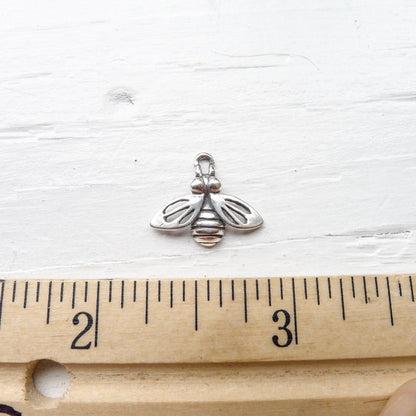 Bumble Bee Charm Sterling Silver