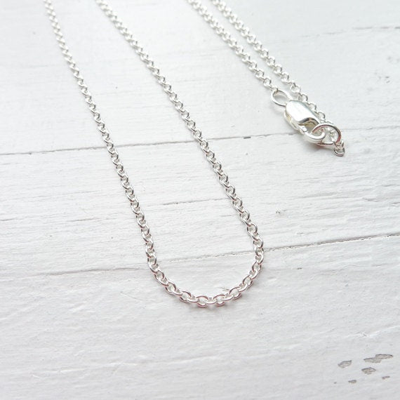 Sterling Silver Tiny Cable Chain Chains Finished 18 inches