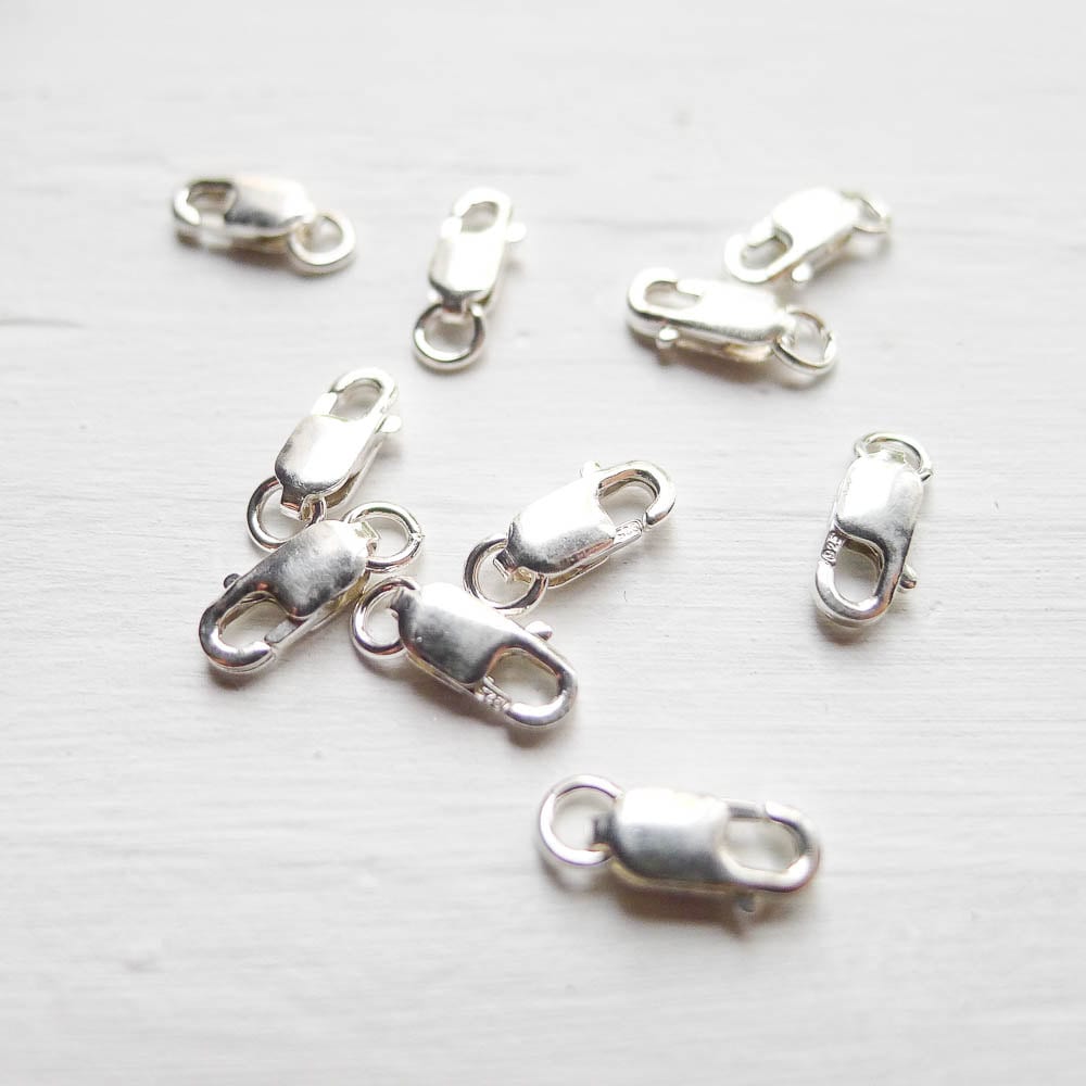 Dainty Sterling Silver Lobster Clasps