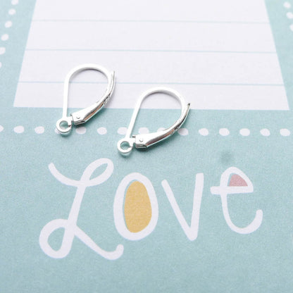 Sterling Silver Leverback Earwires Lever Back Earring Hooks