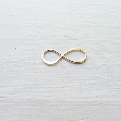 Medium Infinity Link Sterling Silver Jewelry Making Forever Symbol or Figure Eight