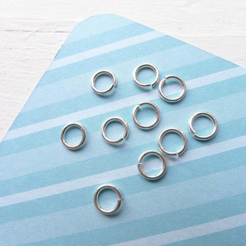 Sterling Silver Jump Rings Jumprings 20 gauge 3.5mm ID 5mm OD for Jewelry 10 qty