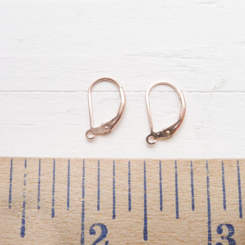 Rose Gold Filled Lever back Earwires Leverback Earring Hooks