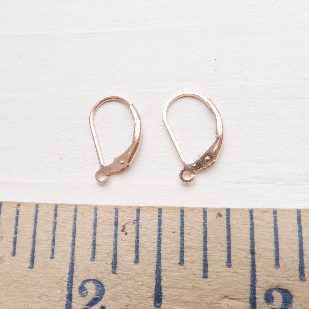 Rose Gold Filled Lever back Earwires Leverback Earring Hooks